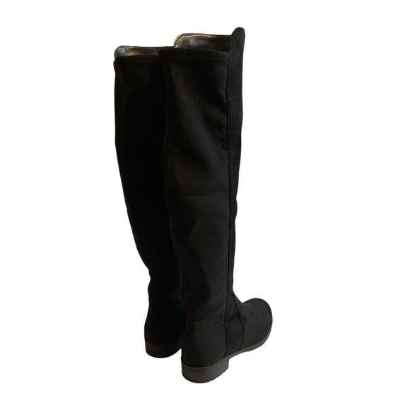Unisa Boots Women's 7M Black Over The Knee Tall Riding Pull On Fabric Stretch - Picture 7 of 15